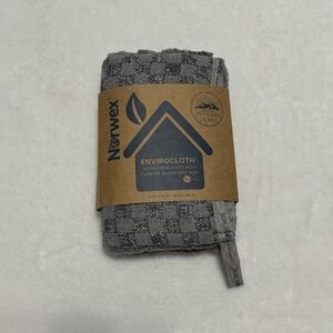 NEW Norwex Bathroom Scrub Mitt Microfiber Tub Shower Bath Cleaning Graphite Grey